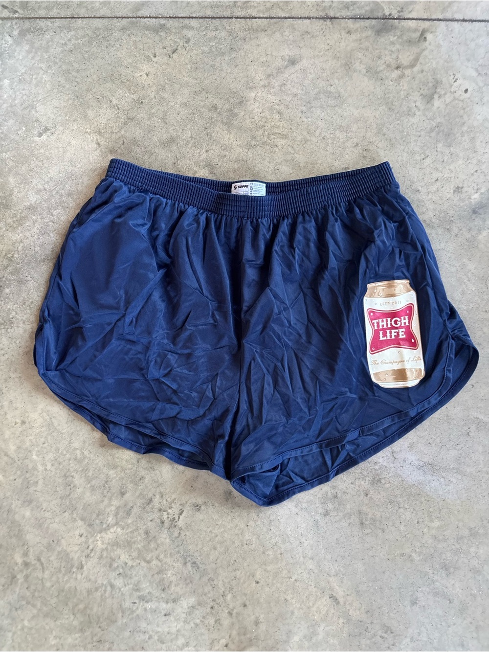 Funny Men’s Shorty Shorts “Thigh Life”